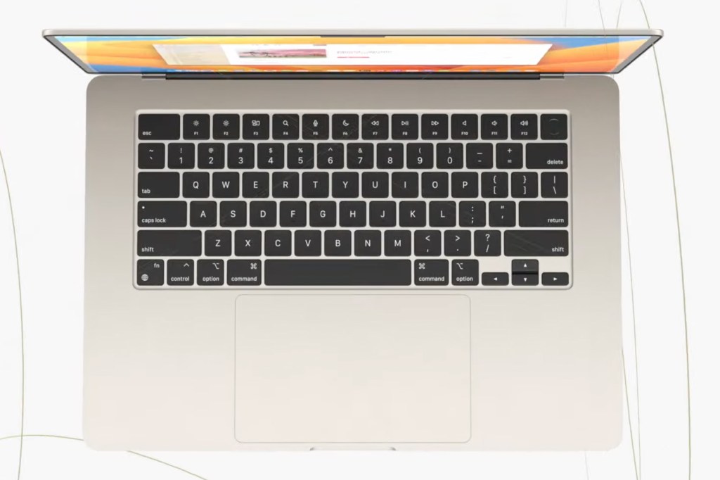 Apple Macbook Air 15in keyboard
