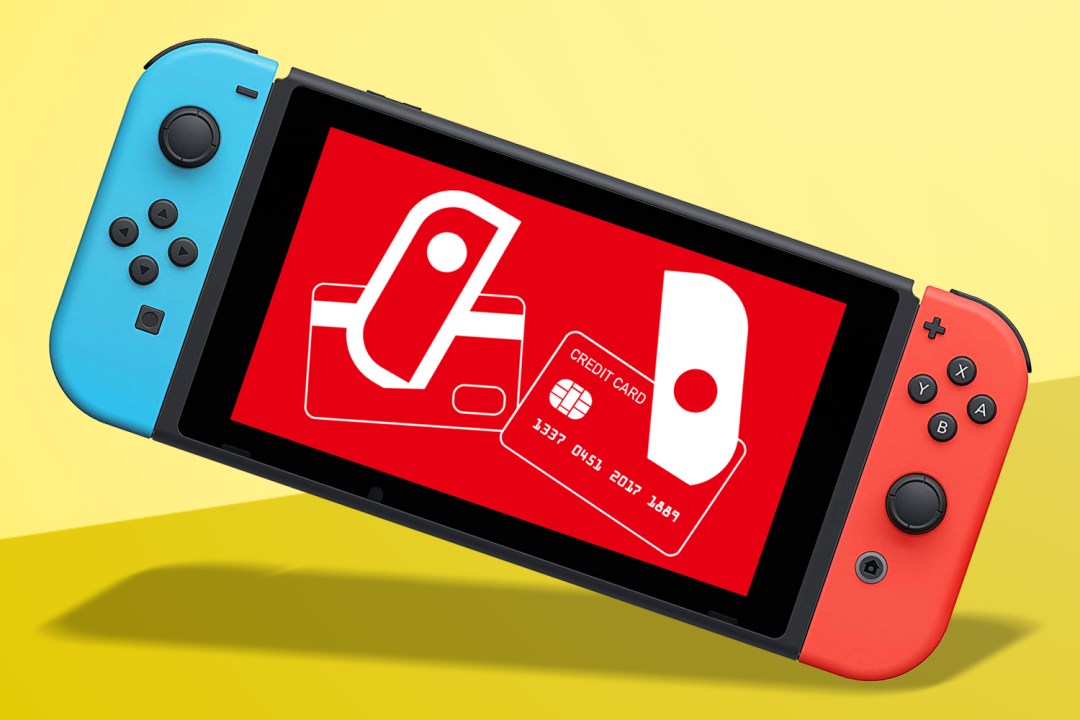 Nintendo Switch taking out credit cards