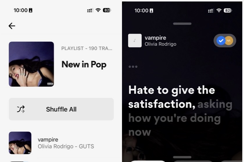Apple Music widgets Musixmatch