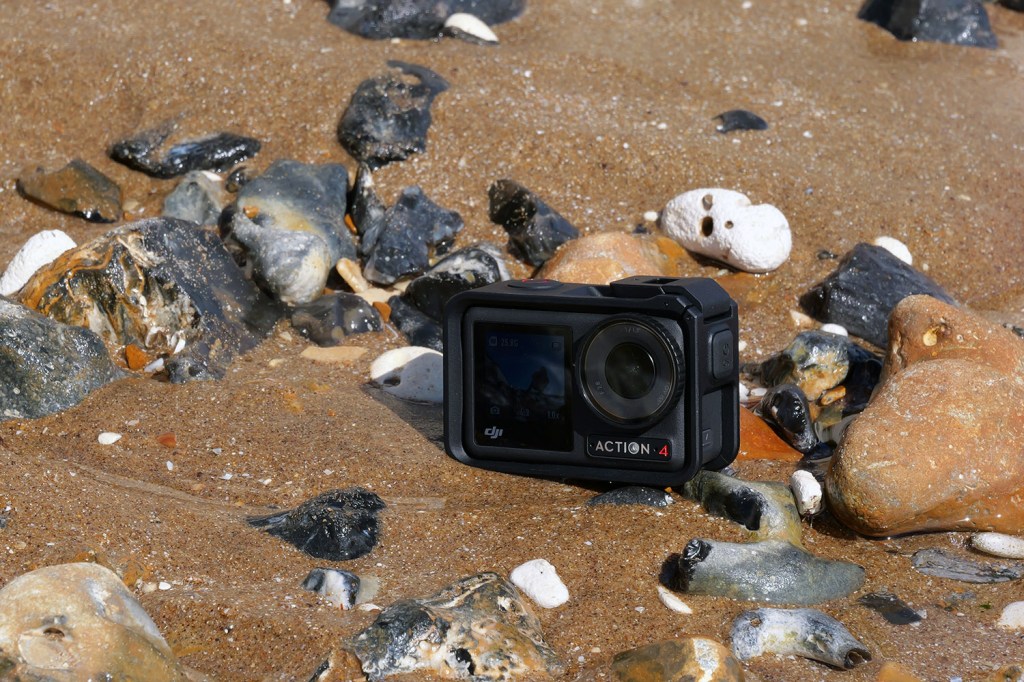 DJI Osmo Action 4 in sand