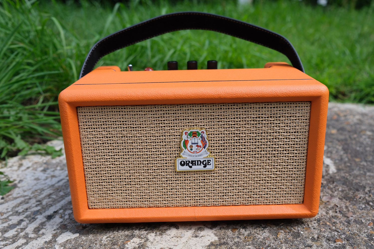 Orange Amps Orange Box review face on