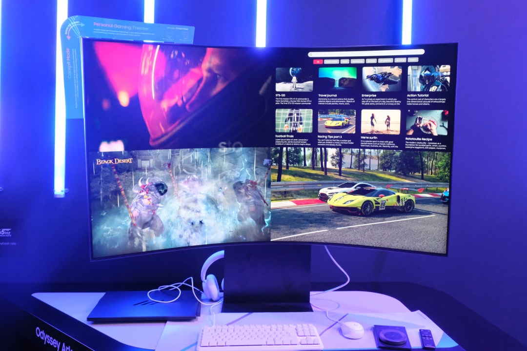Samsung Odyssey Ark 2023 hands-on four inputs