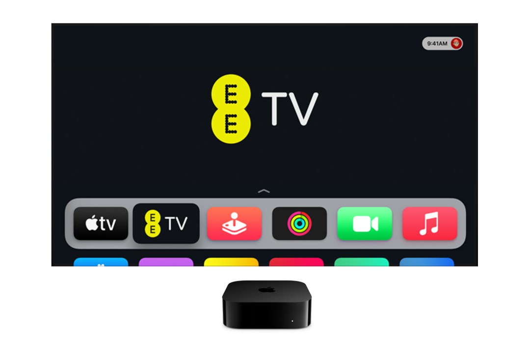 EE TV with Apple TV box
