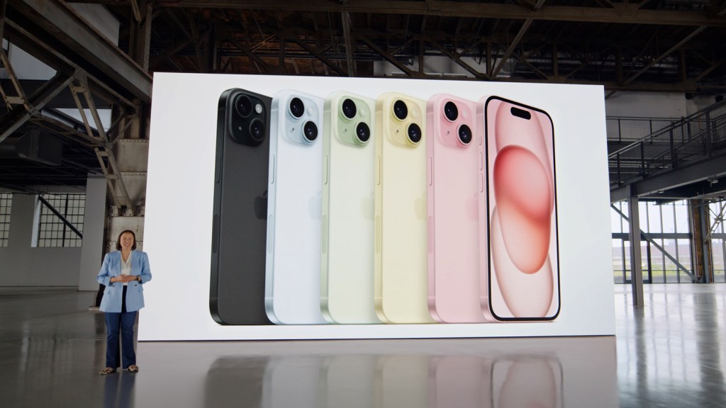 iPhone 15 reveal colour options