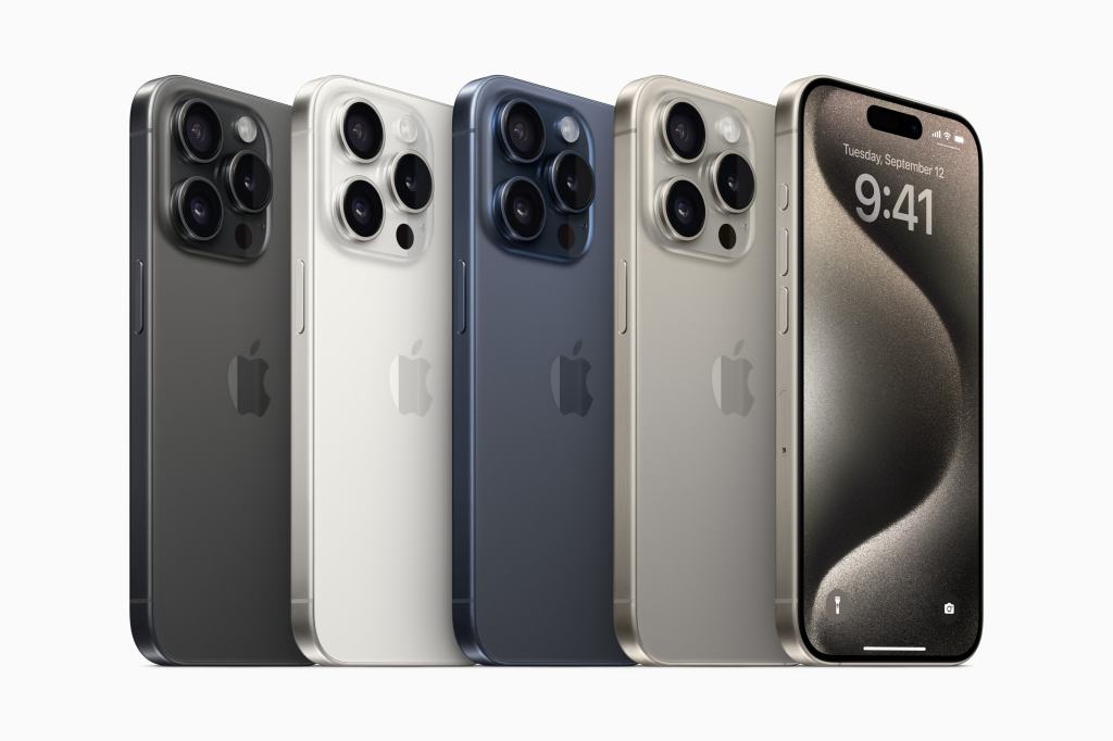 Apple iPhone 15 colour line-up