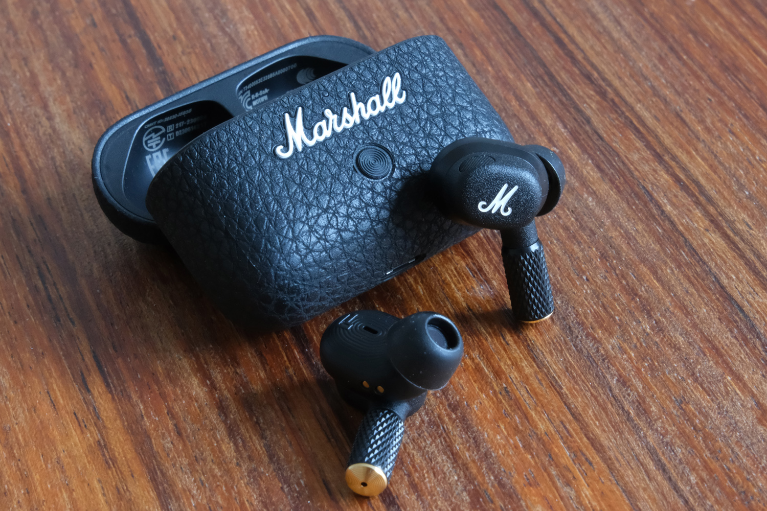 Marshall Motif II True Wireless Active Noise-Canceling Earbuds Headphones,  Black
