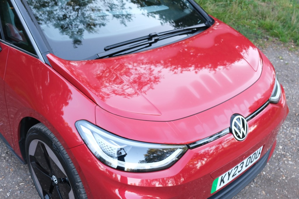 VW ID 3 2023 review bonnet