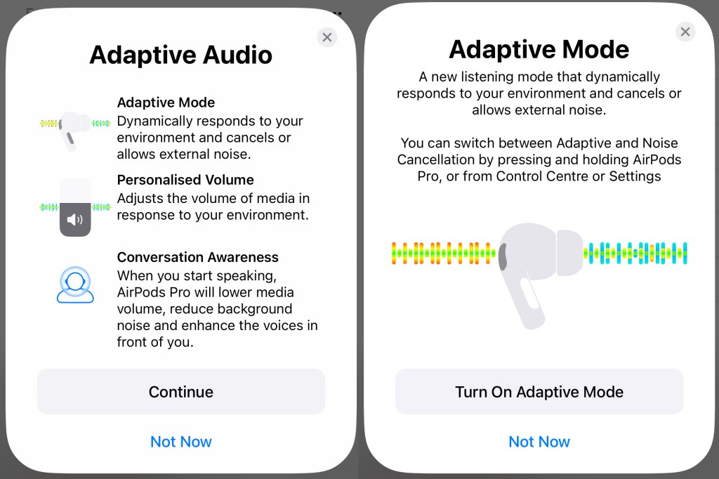 AirPods Pro Adaptive audio