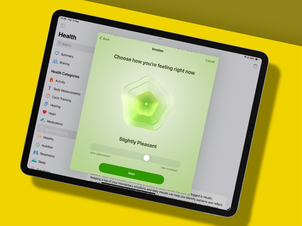 An iPadOS 17 tip: look after yourself with Health