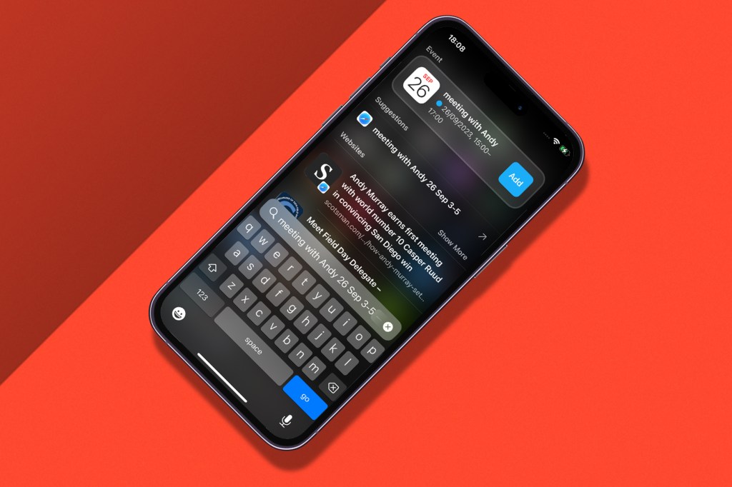 Quickly create a new event in iOS 17