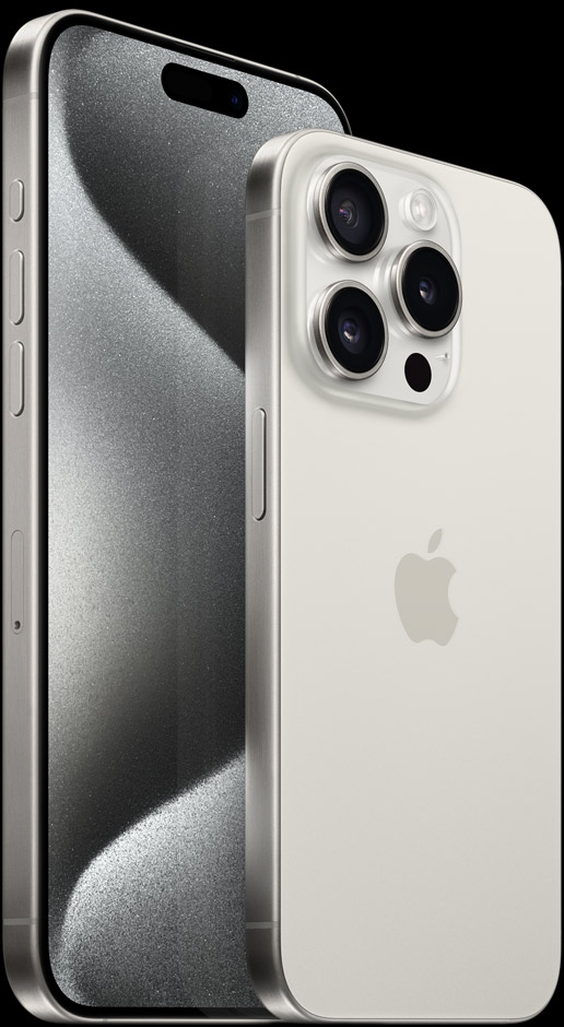 White Titanium iPhone 15 Pro