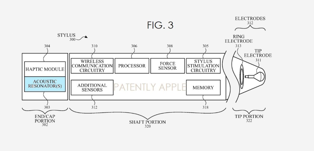Patent for Apple Pencil with Find My