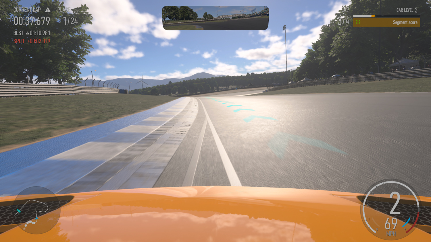 Forza Motorsport bonnet view