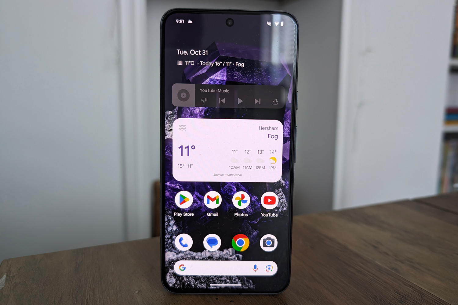 Google Pixel 8 review static homescreen