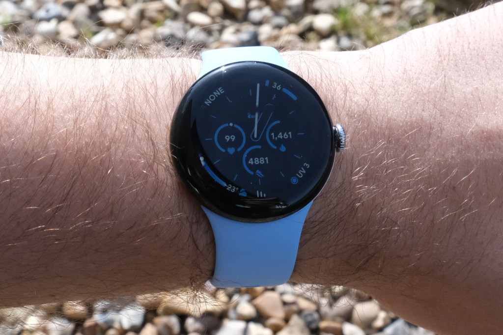 Google Pixel Watch 2 review on wrist front