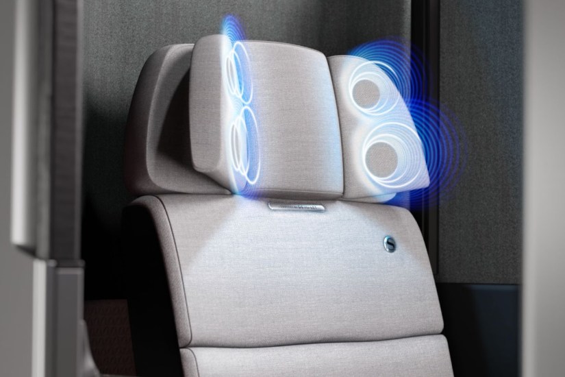Get ready to ditch your headphones on flights, thanks to Japan Airlines’ Devialet seat speakers