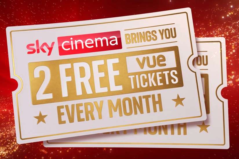 Sky Cinema offers free Vue cinema tickets each month