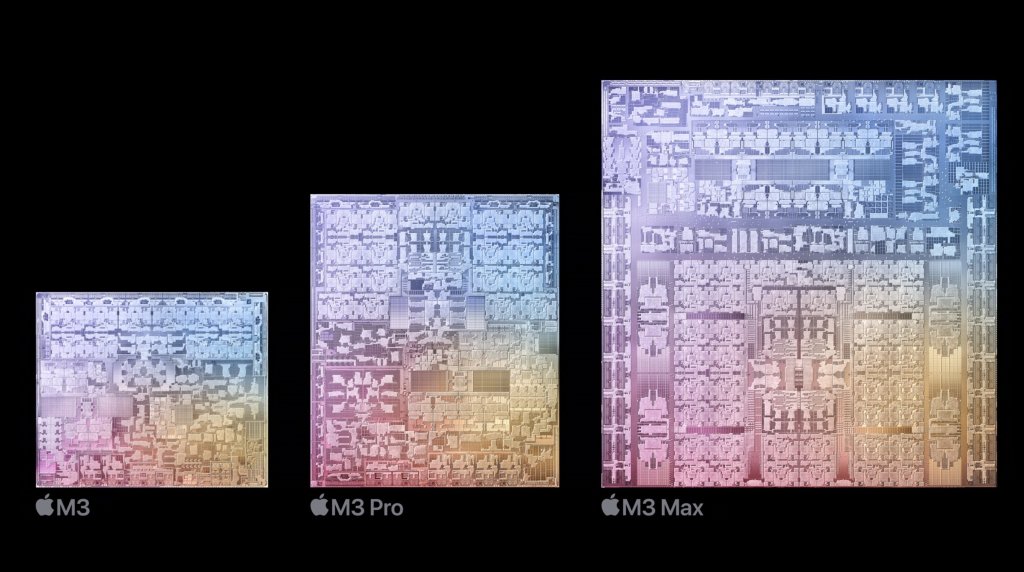 M3 chips compared