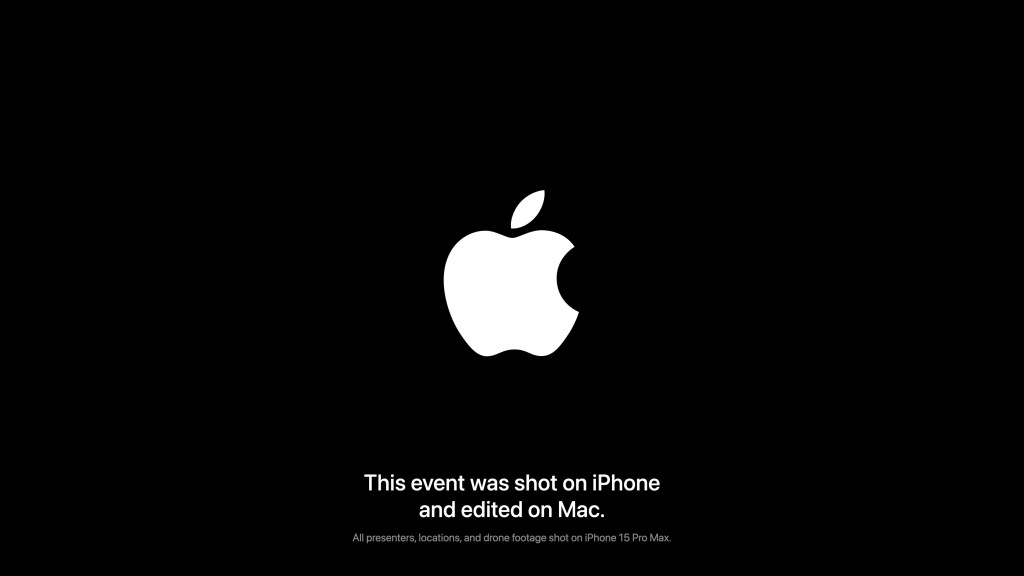 Apple event shot on iPhone