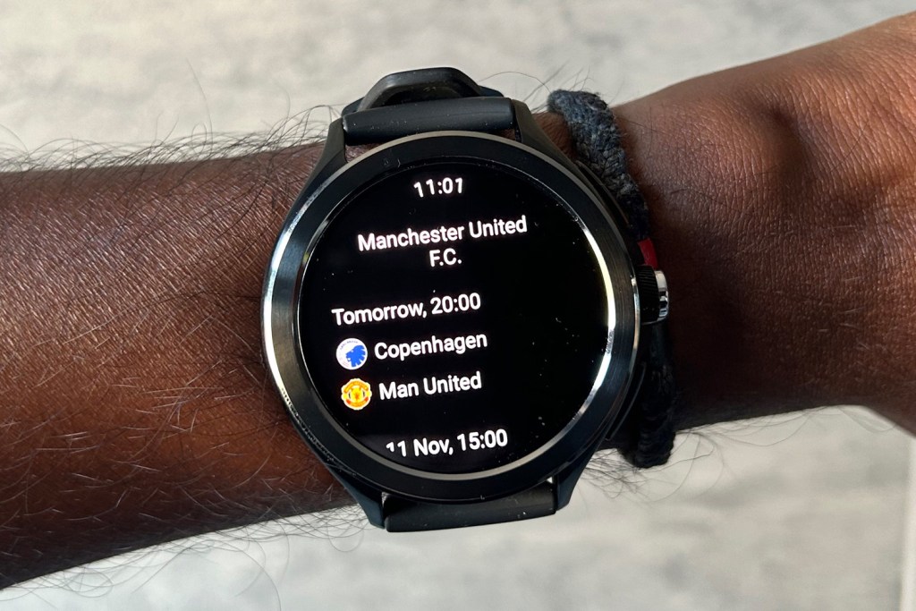 Xiaomi Watch 2 Pro review football fixtures