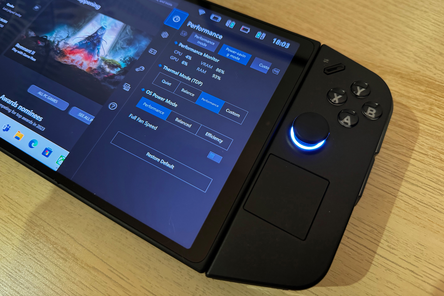 Lenovo Legion Go review performance modes