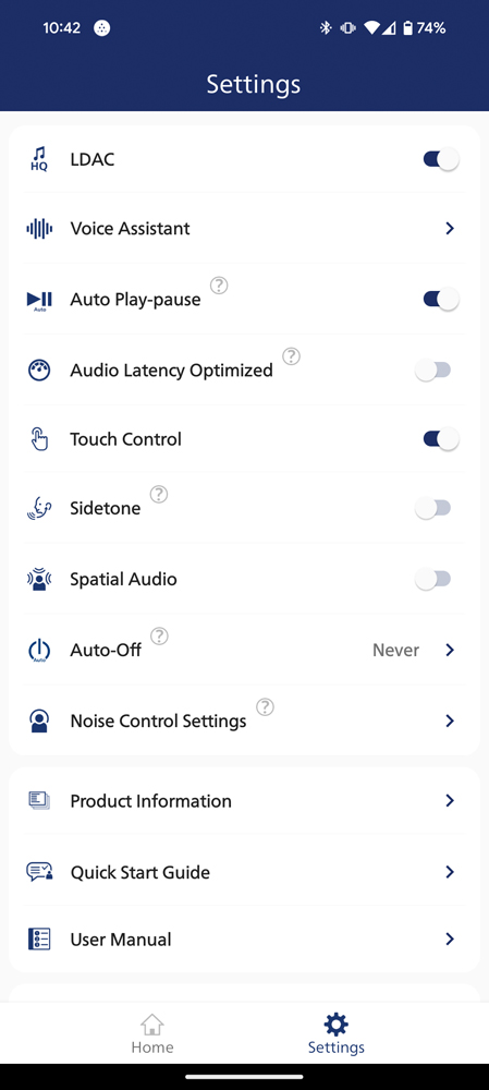 Philips Fidelio L4 companion app settings