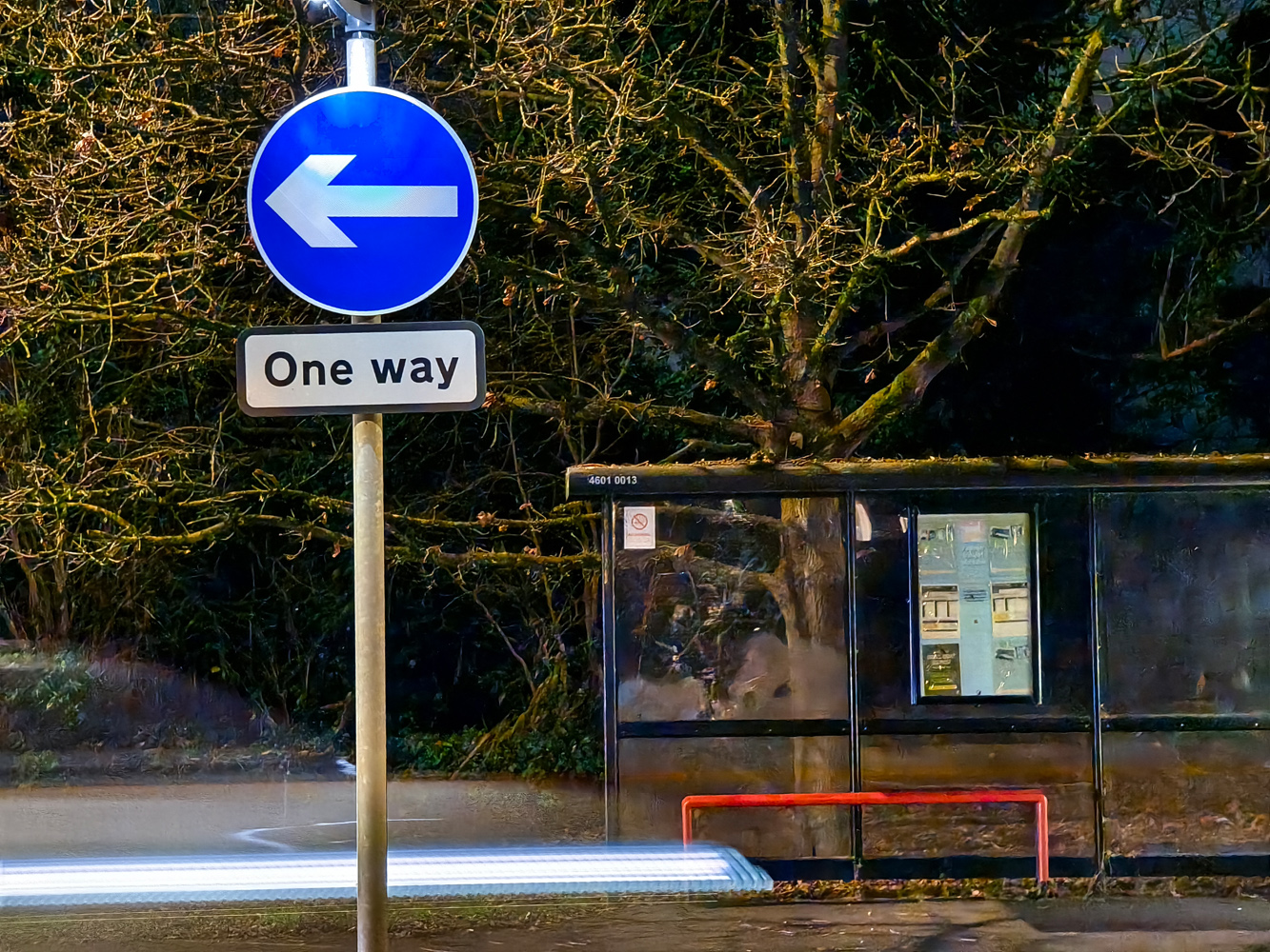 Vivo X100 Pro camera samples low light road sign zoom