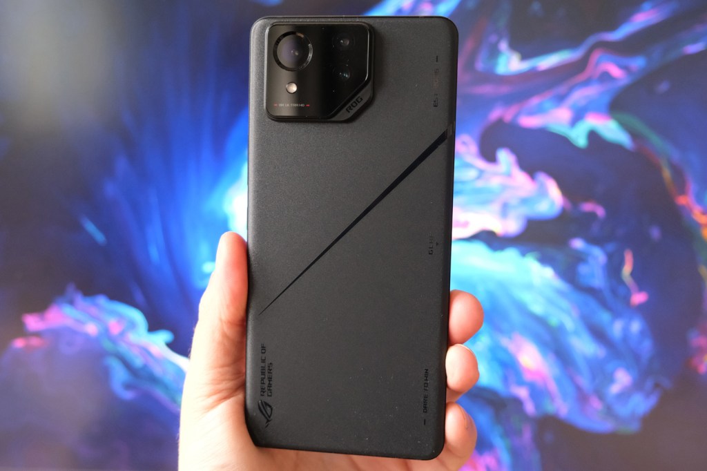 Asus ROG Phone 8 Pro in hand rear