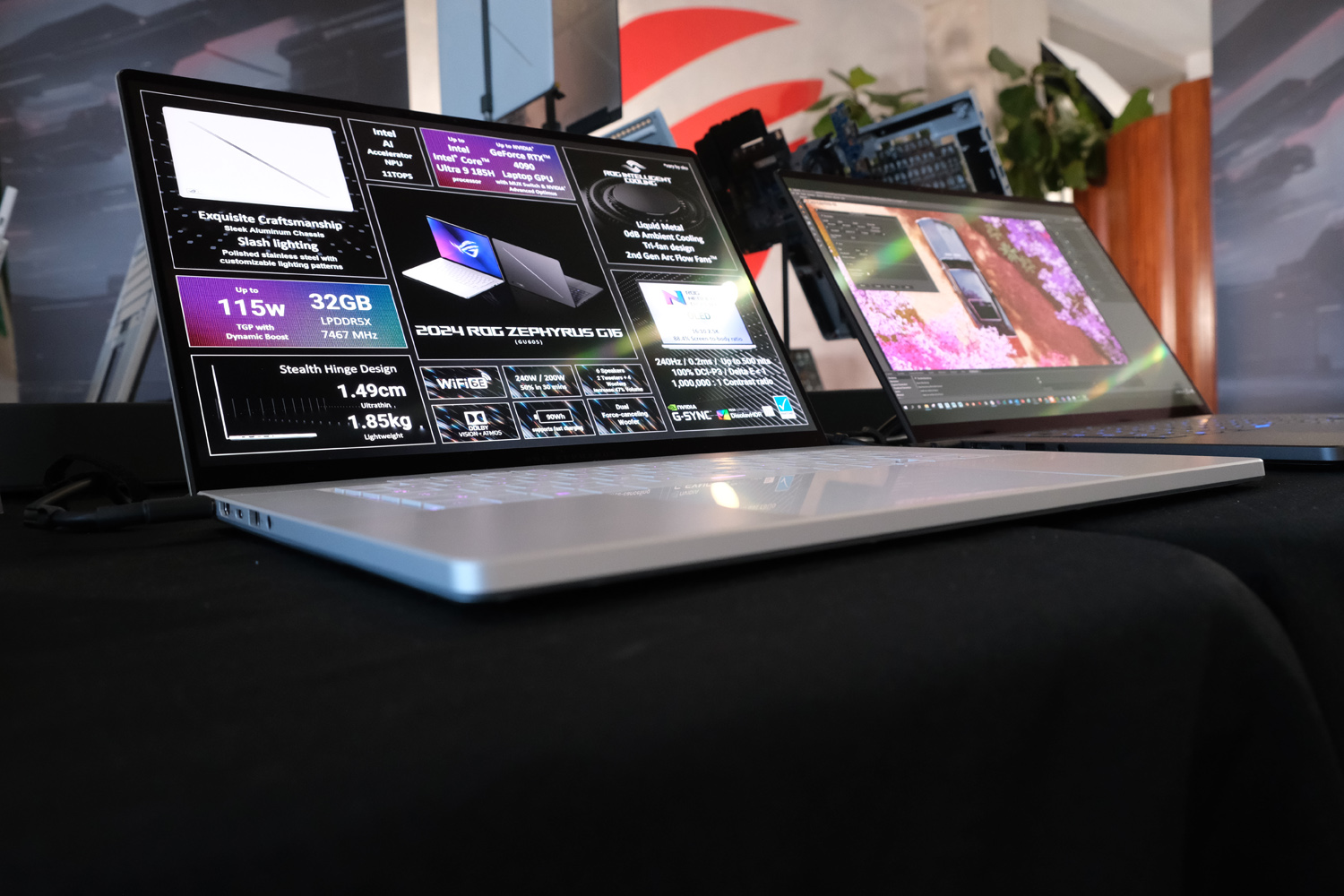Asus ROG Zephyrus G16 2024 hands-on thickness