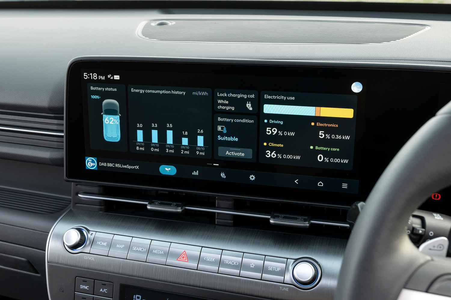 Hyundai Kona Electric 2024 review infotainment