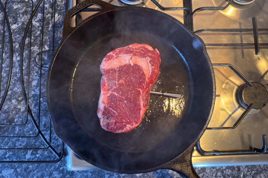 Cooking a steak with the Meater 2 Plus smart thermometer