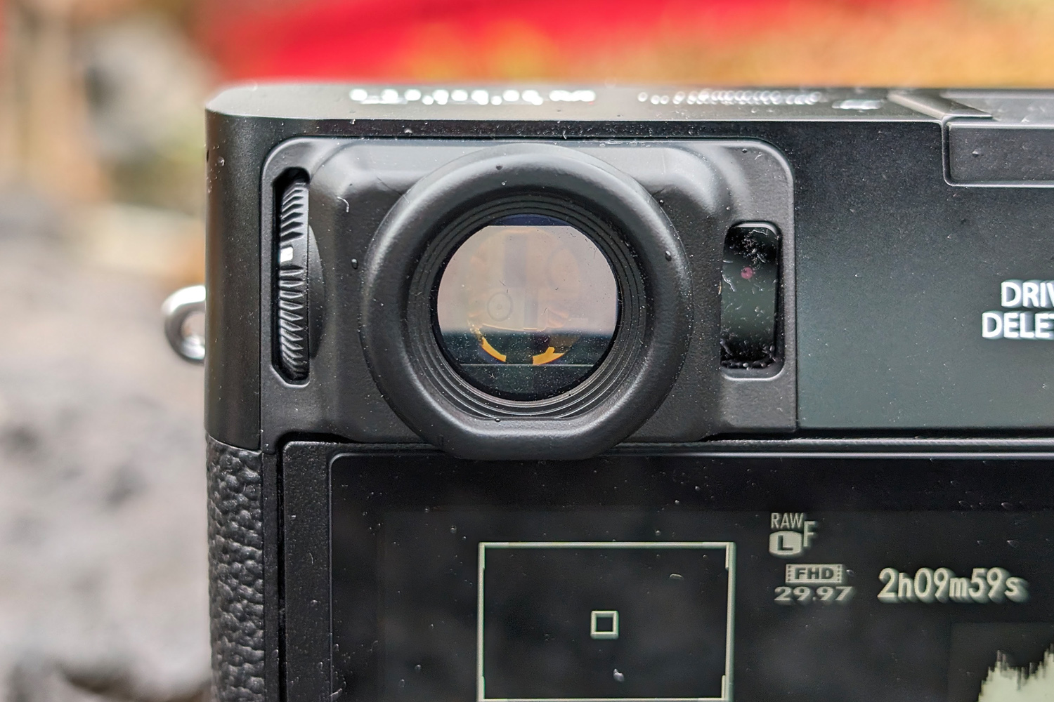 Fujifilm X100 VI review optical viewfinder