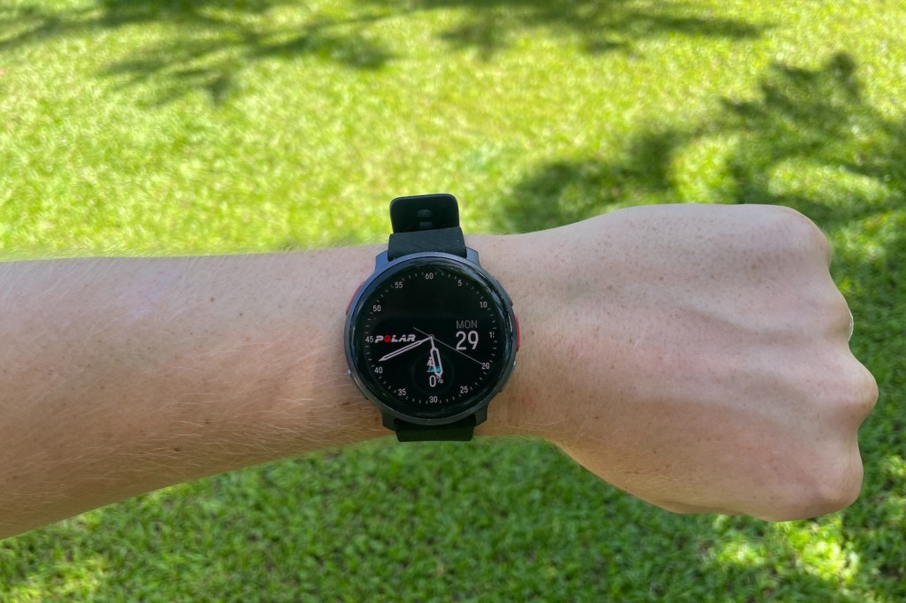 Polar Vantage V3 sports watch on a wrist