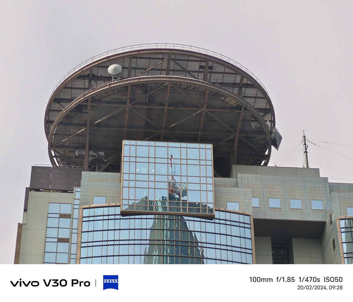 Vivo V30 Pro camera samples TV building 4x