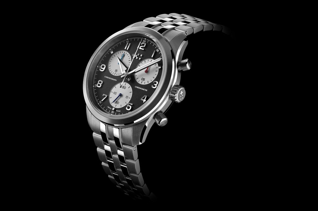 watch on a black background