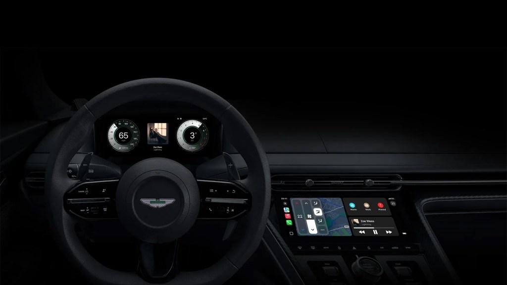 CarPlay on an Aston Martin