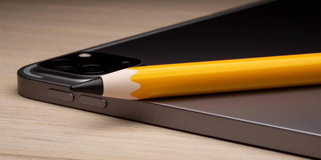 Close-up of the tip of Colorware's Apple Pencil