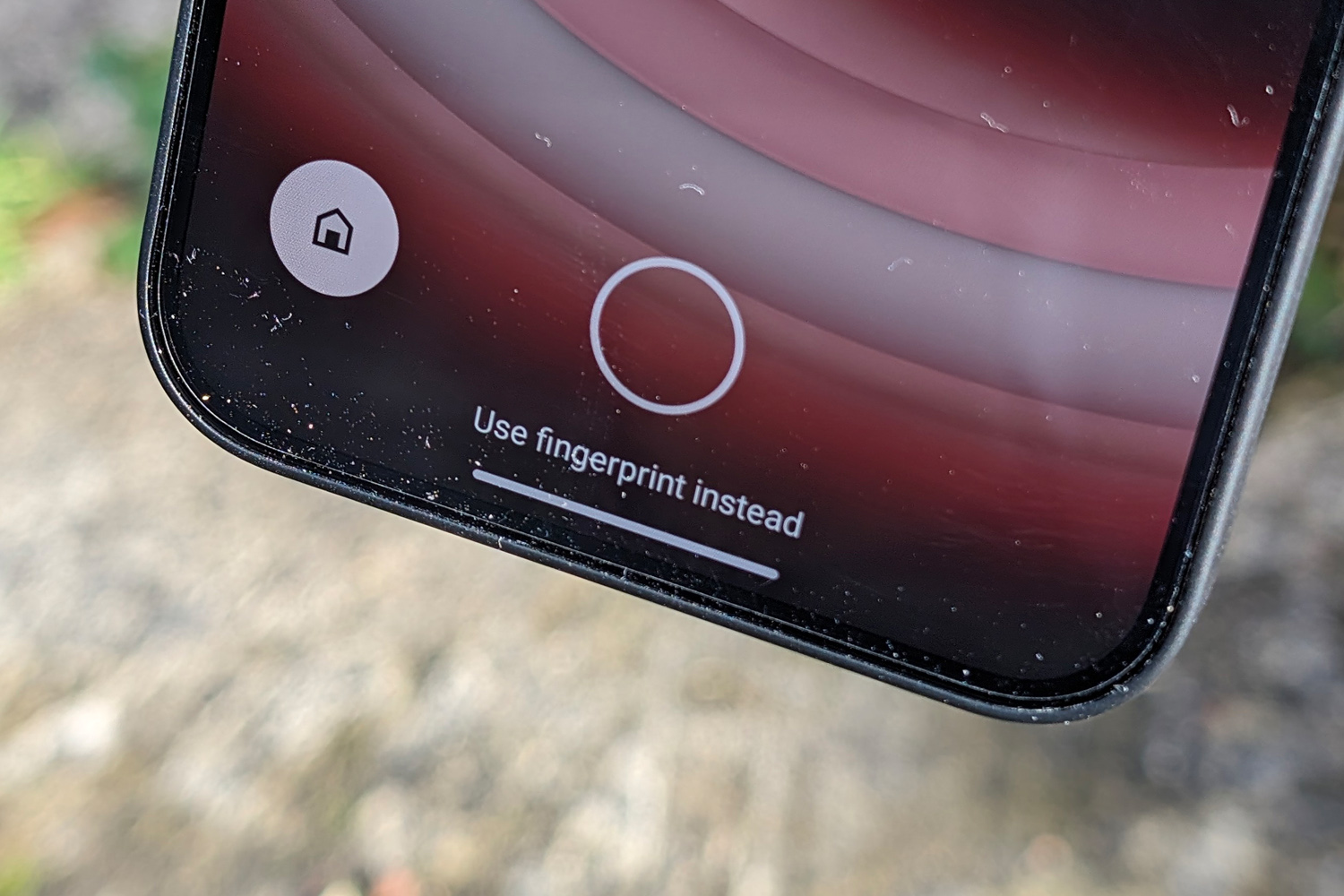 Nothing Phone 2a review fingerprint sensor