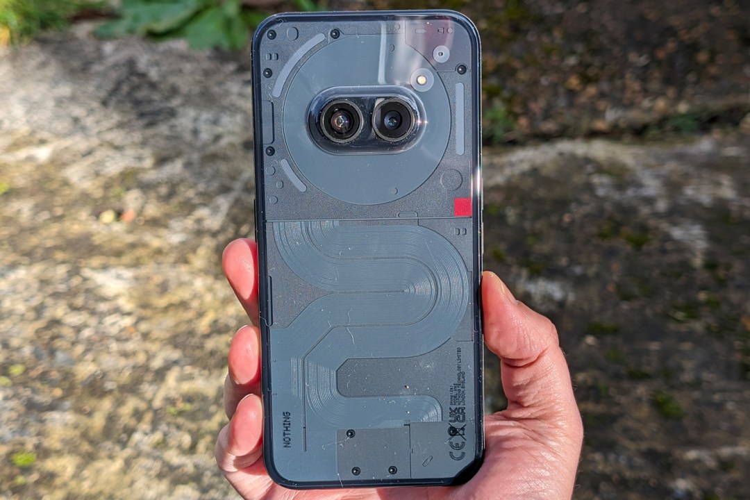 Nothing Phone 2a review in hand rear