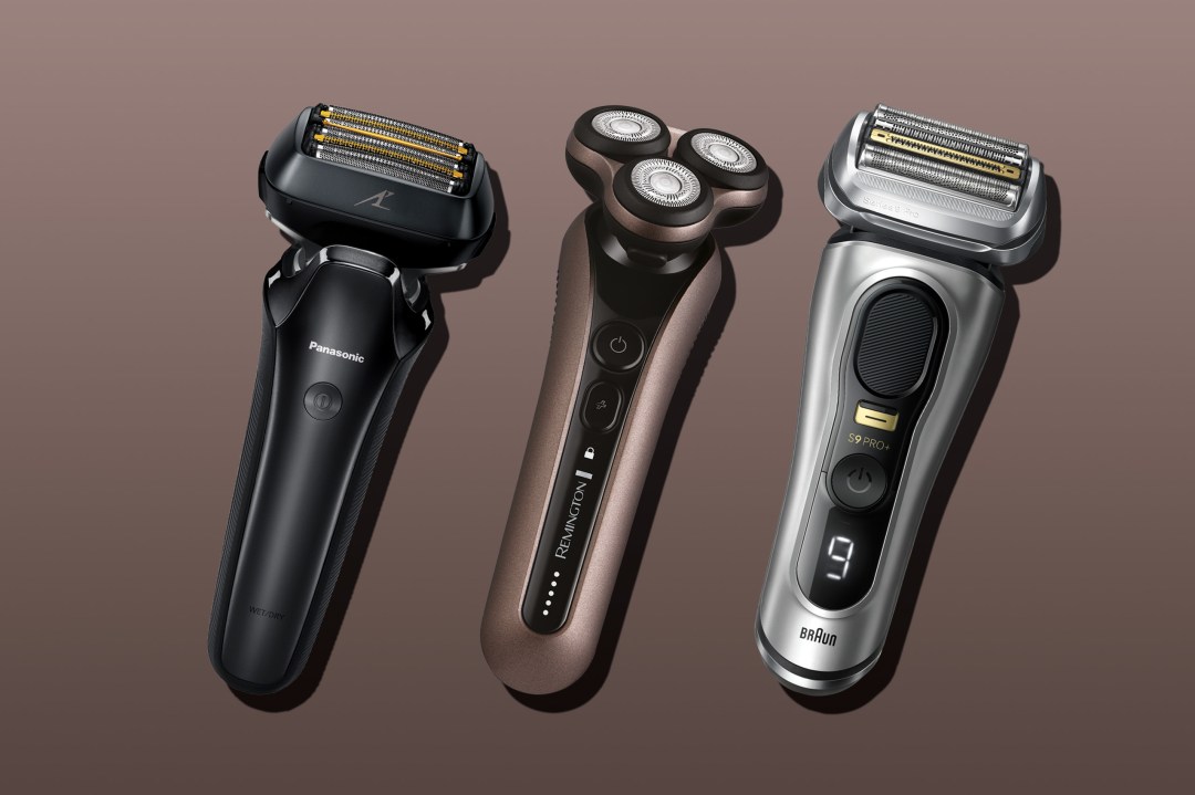 Three cordless shavers