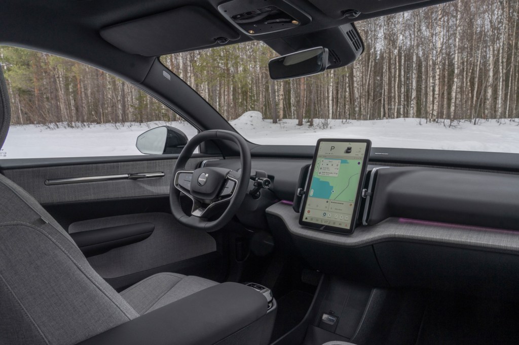Volvo EX30 winter drive cabin