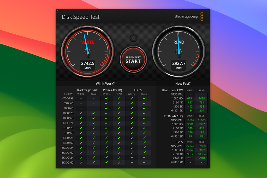 MacBook Air M3 speed test