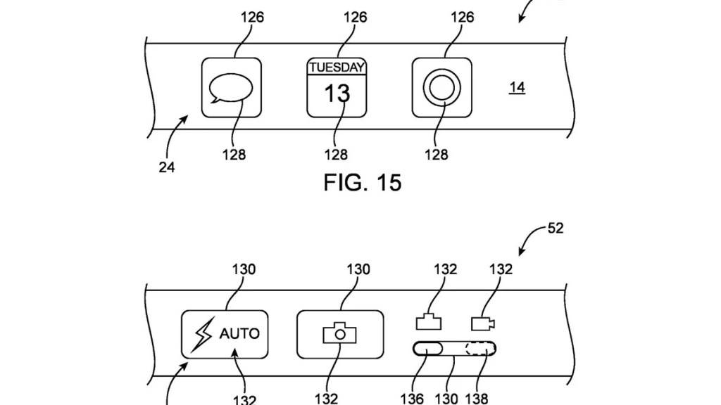The patent for an iPhone touchscreen display on the side