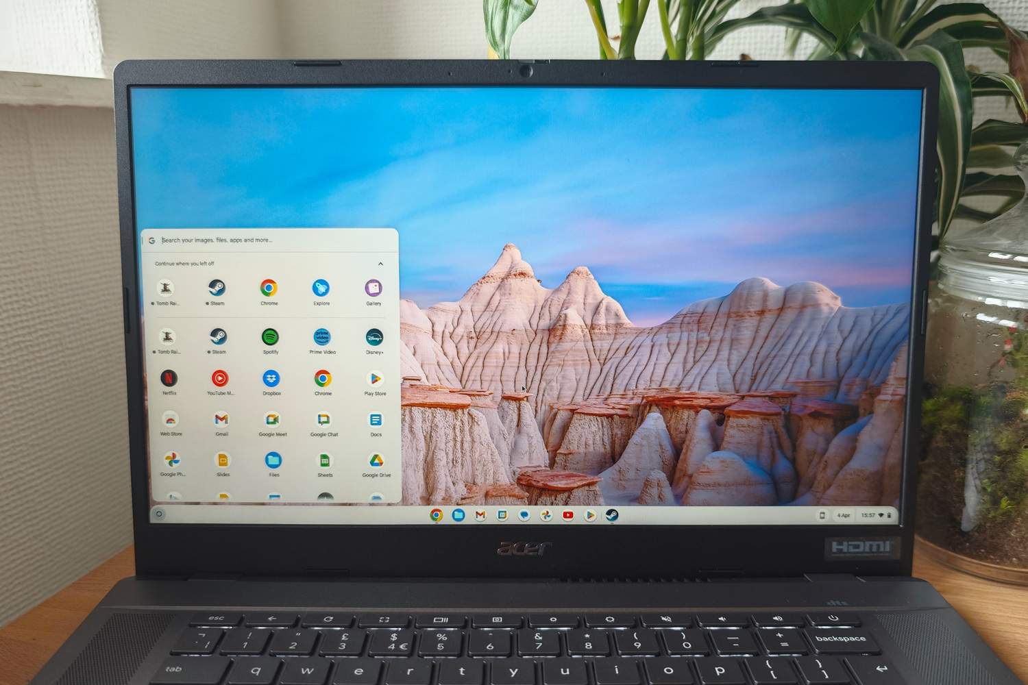 Acer Chromebook Plus 515 review launcher