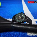 Certina’s new chronograph features a carbon fibre dial inspired by padel rackets