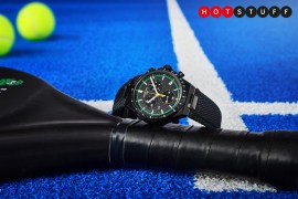 Certina’s new chronograph features a carbon fibre dial inspired by padel rackets