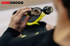These smart swimming goggles have a heads-up display and link to your Apple Watch
