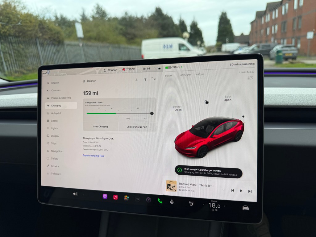 Model 3 display