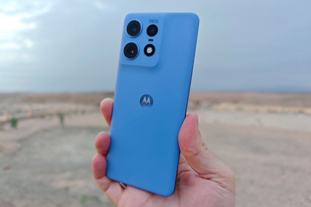 Motorola Edge 50 Pro review in hand rear
