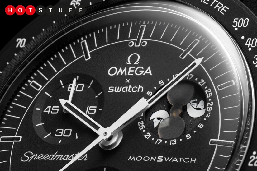 Swatch launches all-black Snoopy MoonSwatch ‘Mission to the Moonphase New Moon’